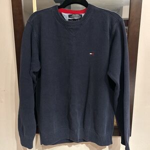Vintage Tommy Hilfiger Men's Navy Sweater